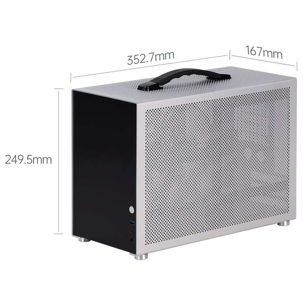 Gabinete de PC Mini ITX Portát - Portable Aluminum Itx Case Carry Handle avaliação e preço